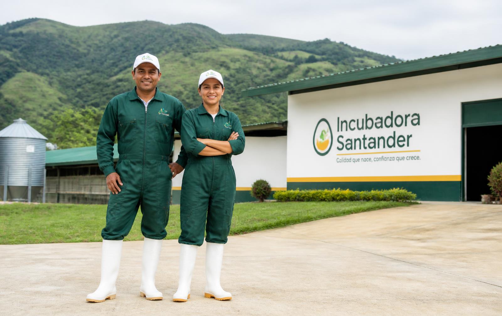 Uniforme de trabajo OVANZA con el logotipo bordado en el pecho